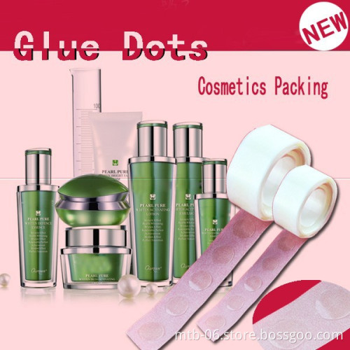 Removable Glue Dots for Comestic Package